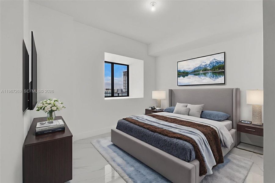 Furnished interior view inside a new home in , Miami (Image 42). Furnished interior view inside a new home in , Miami (Image 42).