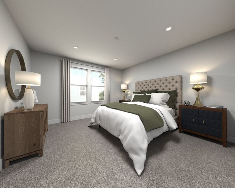 The primary suite offers a private retreat.