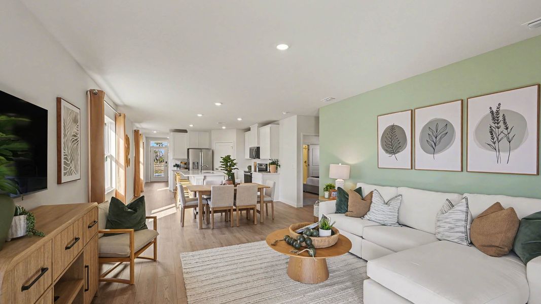 Representative furnished interior of a home built from the Harper by D.R. Horton in Venetian Grove, Vero Beach (Image 14).