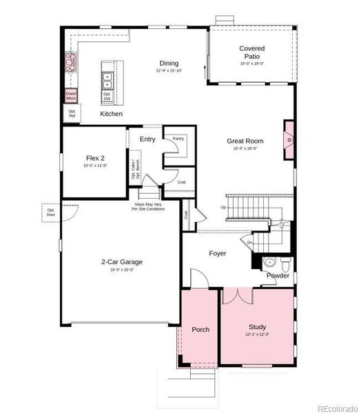 Additional Highlights Include: fireplace at great room, study, additional sink at upstairs secondary bath, rough-in plumbing at unfinished basement.