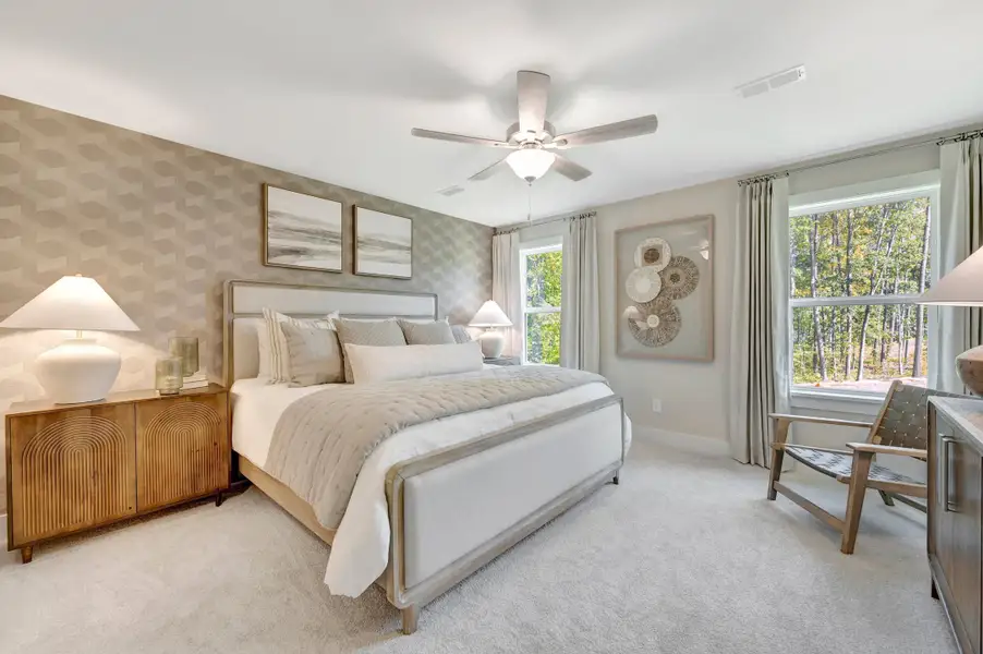 Representative furnished interior of a home built from the Addison by Beazer Homes in Friendship Village Townhomes, Apex (Image 12). Representative furnished interior of a home built from the Addison by Beazer Homes in Friendship Village Townhomes, Apex (Image 12).