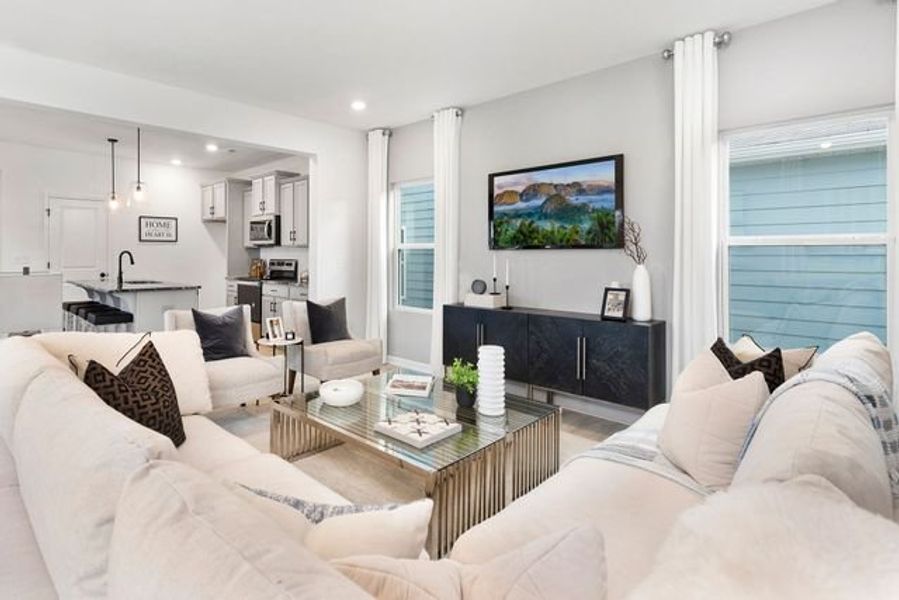 Representative furnished interior of a home built from the Seville II by True Homes in Colvin Park, Rock Hill (Image 10).
