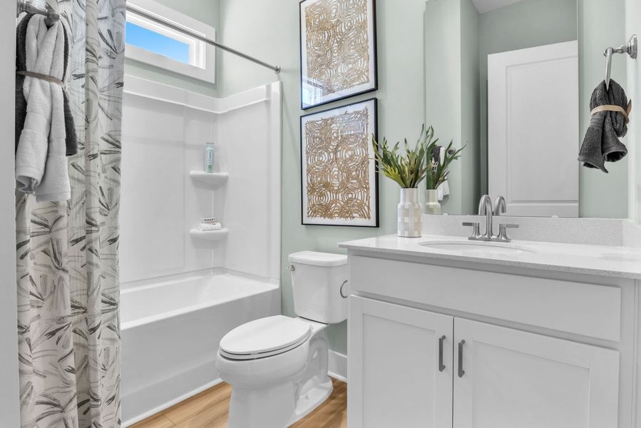 Representative furnished interior of a home built from the The Thorpe by Stanley Martin Homes in Tides at Ocean Isle Beach, Ocean Isle Beach (Image 10).