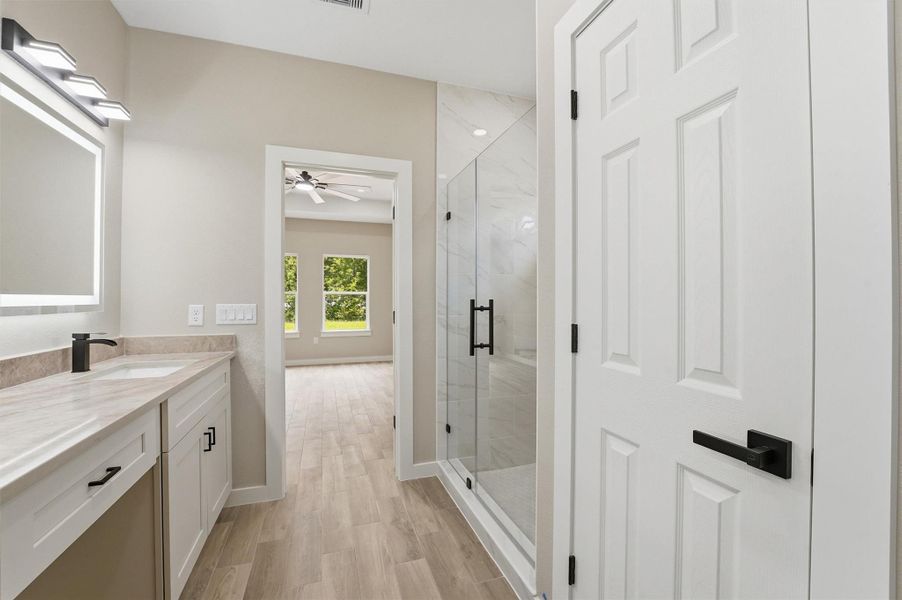 Furnished interior view inside a new home in , Conroe (Image 6).