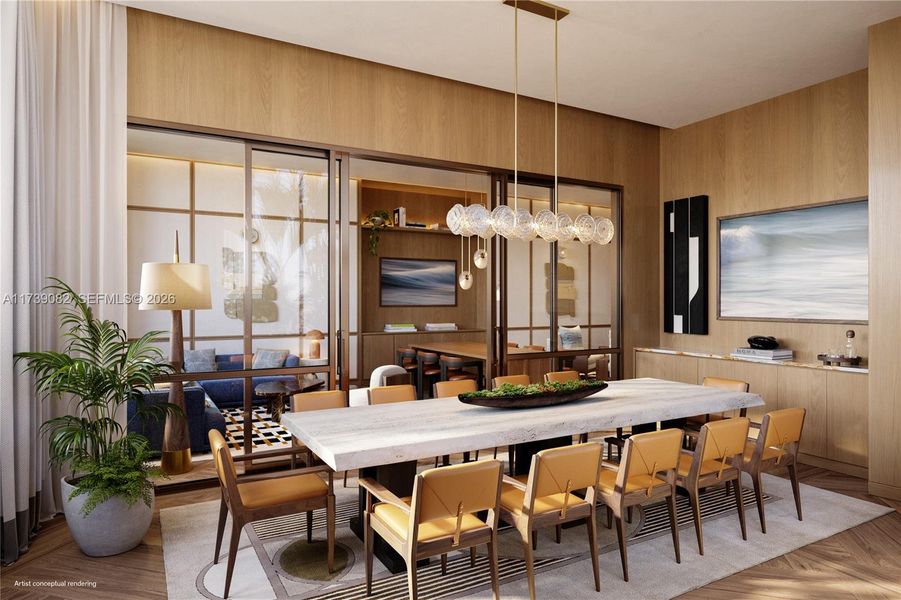 Furnished interior view inside a new home in Icon Beach Residences, Hollywood (Image 8).