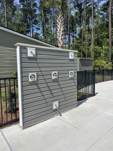 Exterior details and patio area of a home in , Wando (Image 4). Exterior details and patio area of a home in , Wando (Image 4).