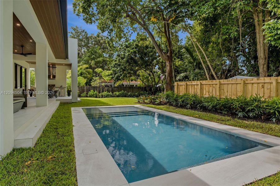 Exterior details and patio area of a home in , South Miami (Image 47).