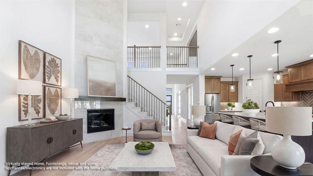 Furnished interior view inside a new home in The Heights at Uptown Celina, Celina (Image 5).