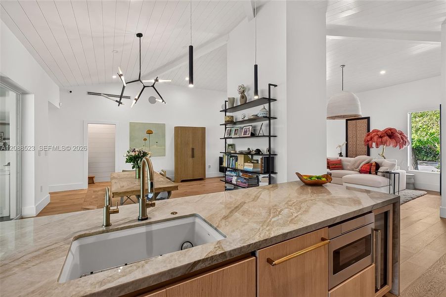 Furnished interior view inside a new home in , Miami (Image 10).