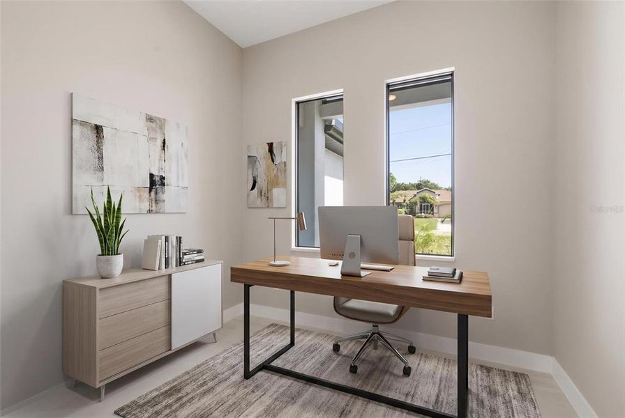 Furnished interior view inside a new home in , Cape Coral (Image 12).