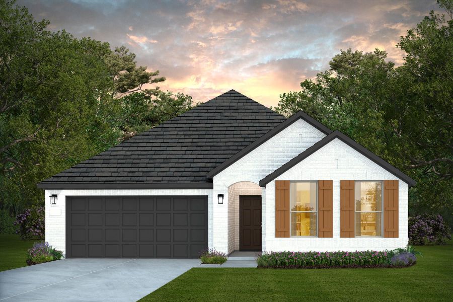 Representative exterior photo of a completed home built from the Bell by Pulte Homes in Nopal Valley, San Antonio, TX (Image 8). Representative exterior photo of a completed home built from the Bell by Pulte Homes in Nopal Valley, San Antonio, TX (Image 8).