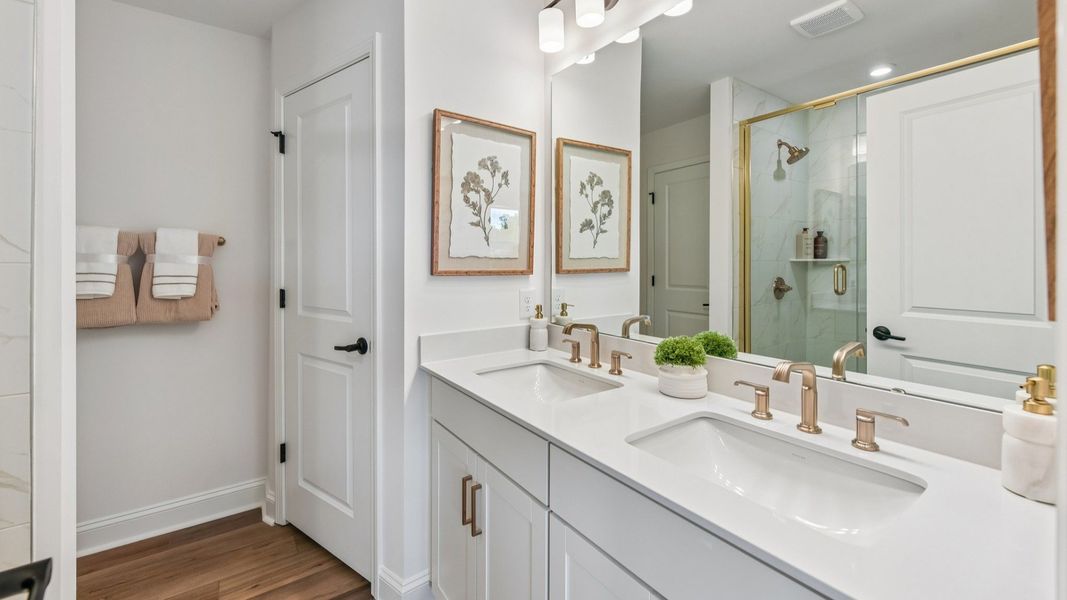 The Rochester Plan by DRB homes in Charlotte, NC - Primary Bathroom The Rochester Plan by DRB homes in Charlotte, NC - Primary Bathroom