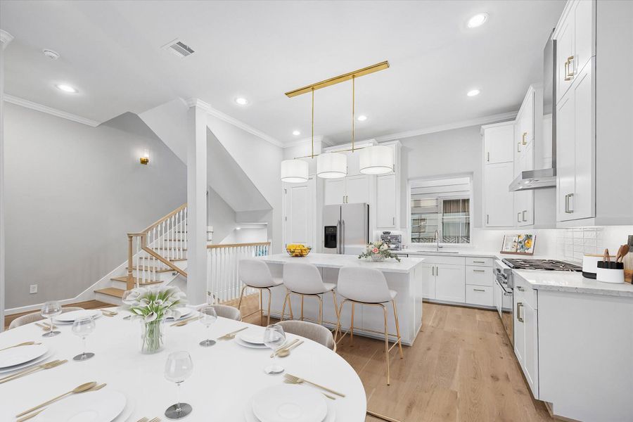 Furnished interior view inside a new home in , Houston (Image 14).