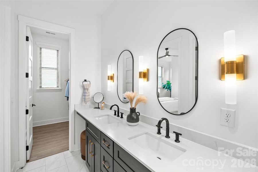 Furnished interior view inside a new home in , Charlotte (Image 36). Furnished interior view inside a new home in , Charlotte (Image 36).