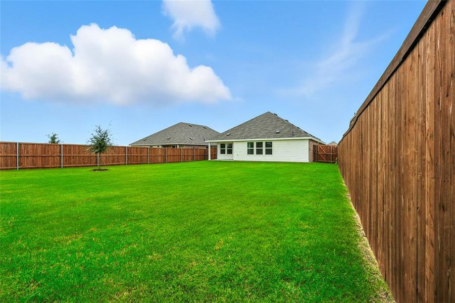 View of fenced backyard View of fenced backyard