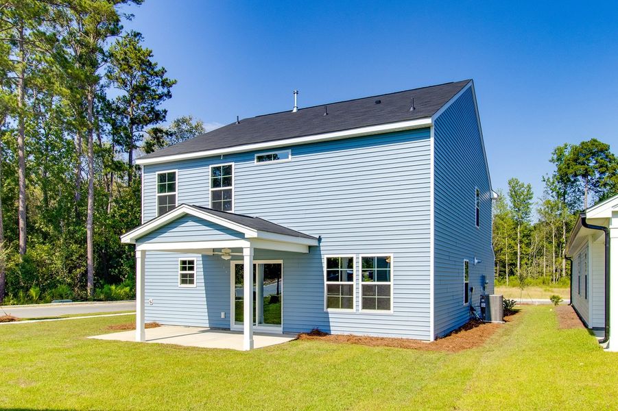 Exterior details and patio area of a home in Ellington, Elgin (Image 22).