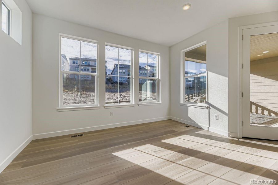 Spacious, unfurnished interior of a new home in Macanta: The Grand Collection, Castle Rock (Image 8). Spacious, unfurnished interior of a new home in Macanta: The Grand Collection, Castle Rock (Image 8).