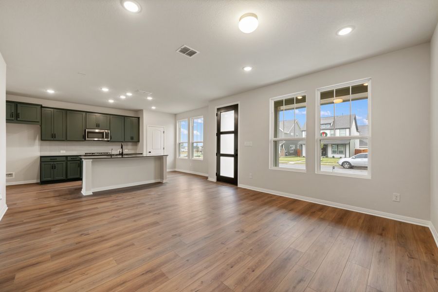 Representative unfurnished interior of a home built from the Robin by Ashton Woods in The Cottages at Lariat, Liberty Hill (Image 22). Representative unfurnished interior of a home built from the Robin by Ashton Woods in The Cottages at Lariat, Liberty Hill (Image 22).