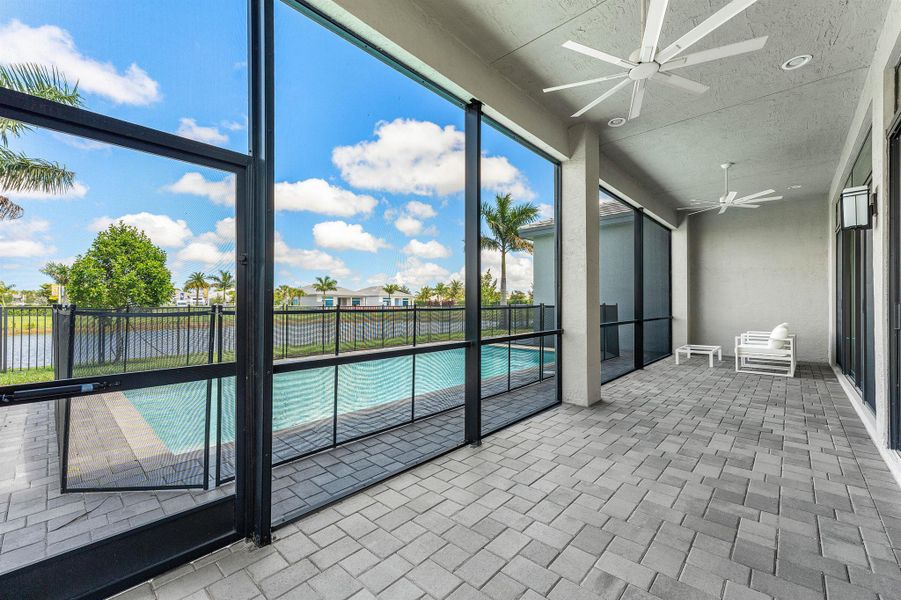 Exterior details and patio area of a home in Valencia Grand, Boynton Beach (Image 23). Exterior details and patio area of a home in Valencia Grand, Boynton Beach (Image 23).