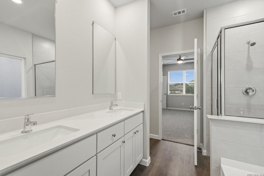Furnished interior view inside a new home in Abbott Place, St. Hedwig (Image 10).