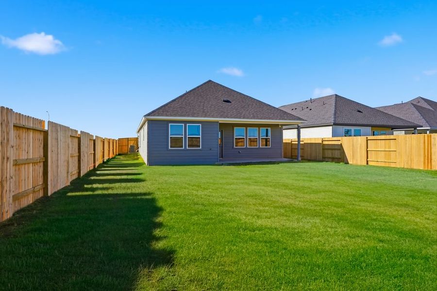 Exterior details and patio area of a home in Brookewater 45s, Rosenberg (Image 3). Exterior details and patio area of a home in Brookewater 45s, Rosenberg (Image 3).
