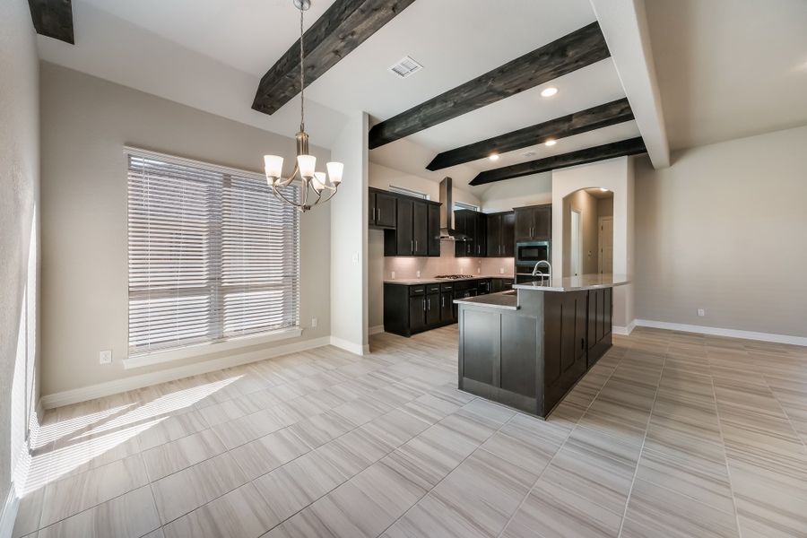 Representative furnished interior of a home built from the The Scottsdale IV by Whitestone Custom Homes in Johnson Ranch, Bulverde (Image 8).