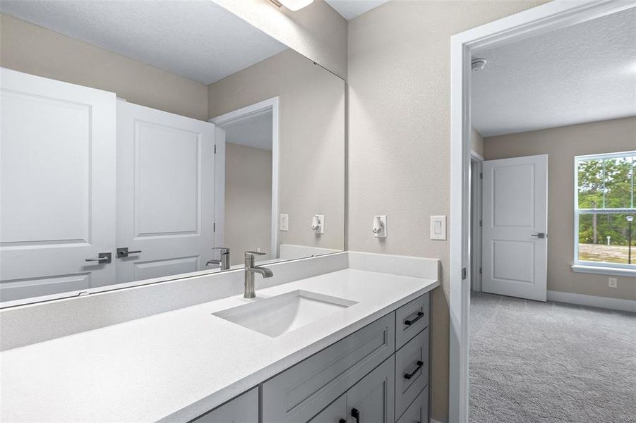 Furnished interior view inside a new home in Gray Hawk at Hole Two, Daytona Beach (Image 19). Furnished interior view inside a new home in Gray Hawk at Hole Two, Daytona Beach (Image 19).