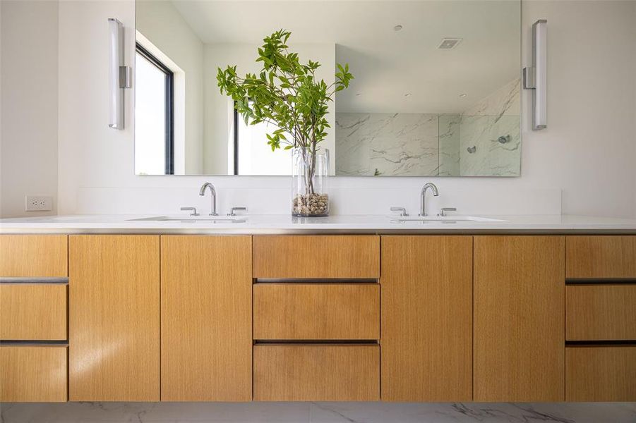 Close-up of interior finishes inside a home in , Dallas (Image 24).