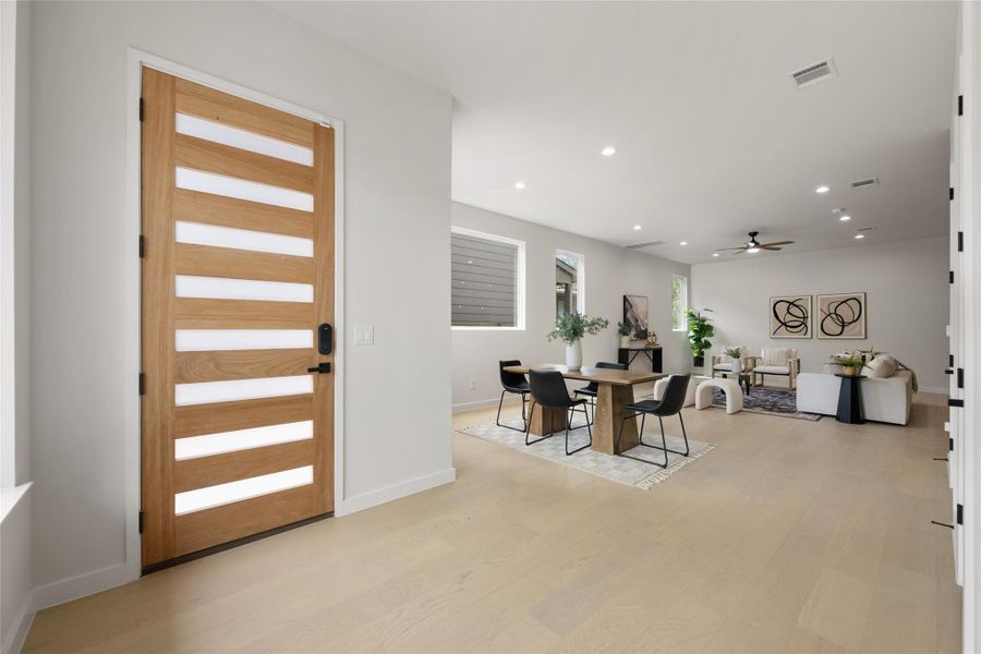 Furnished interior view inside a new home in , Austin (Image 19). Furnished interior view inside a new home in , Austin (Image 19).