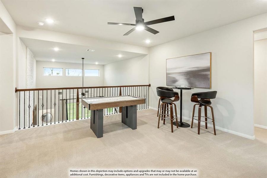 Furnished interior view inside a new home in ArrowBrooke, Aubrey (Image 27).