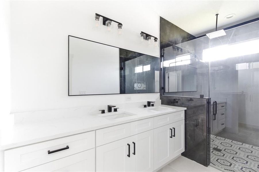 Furnished interior view inside a new home in , Tampa (Image 16). Furnished interior view inside a new home in , Tampa (Image 16).