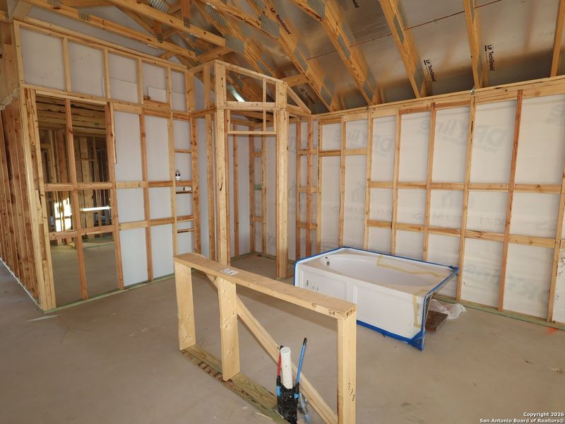 In-progress construction of a new home in Mesquite Ridge, San Antonio, TX (Image 30).
