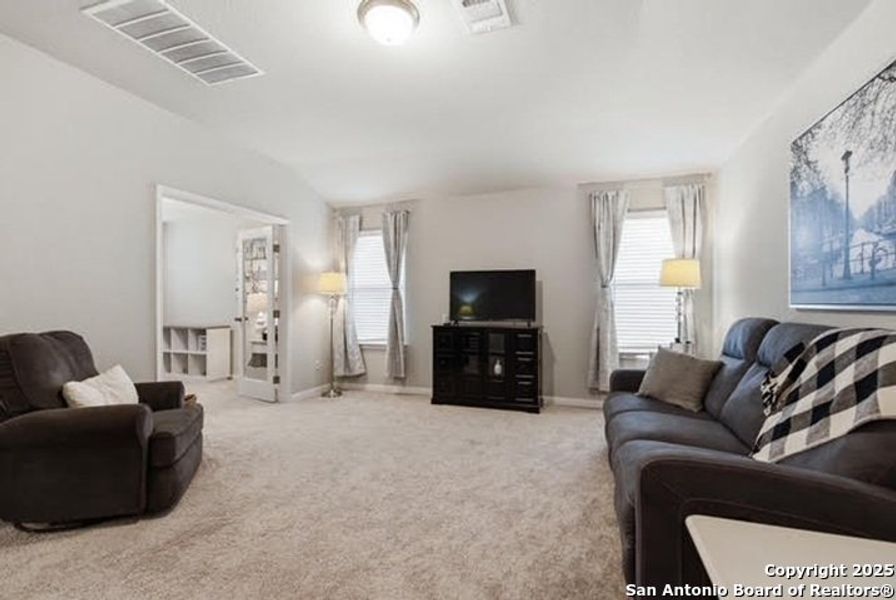 Furnished interior view inside a new home in Legendary Trails - Premier Series, Cibolo (Image 6). Furnished interior view inside a new home in Legendary Trails - Premier Series, Cibolo (Image 6).