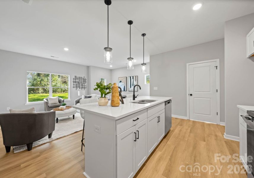 Furnished interior view inside a new home in , Charlotte (Image 5).