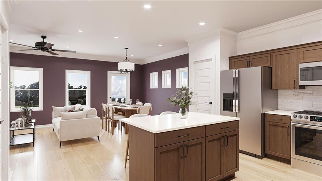 Furnished interior view inside a new home in Fairington, Cartersville (Image 8).