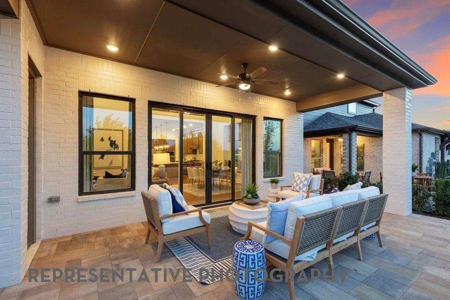 Exterior details and patio area of a home in Wellington, Haslet (Image 2).