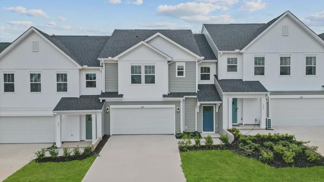 Front exterior of a new home in Silo Ridge, Anderson, SC, highlighting curb appeal (Image 1).