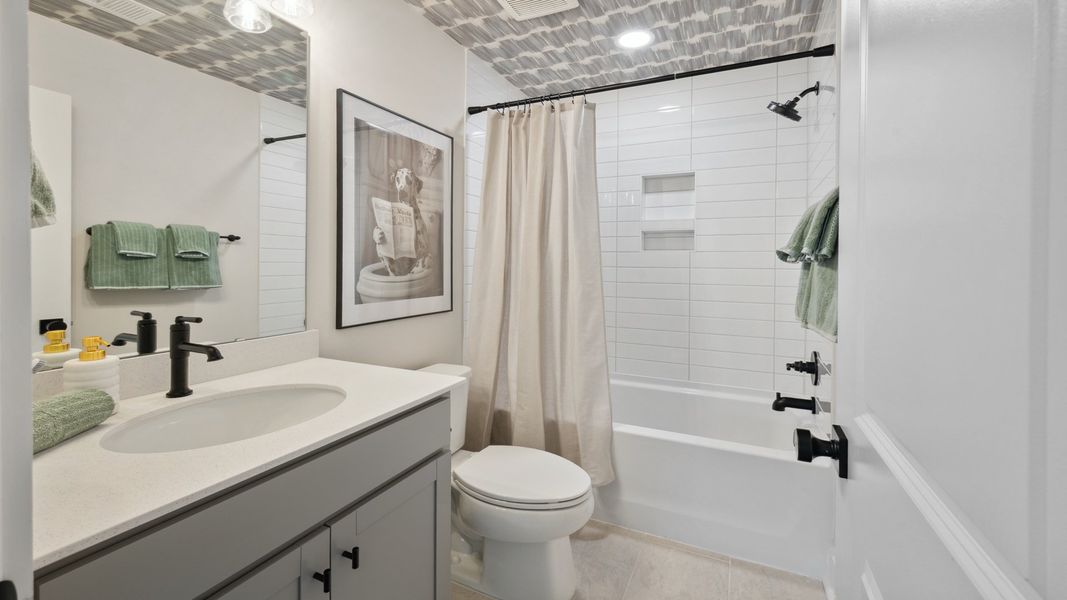Representative furnished interior of a home built from the St. Helena by DRB Homes in Creekside at Andrews, Summerville (Image 26).