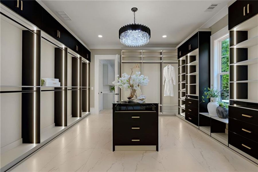 Furnished interior view inside a new home in , Monroe (Image 105).
