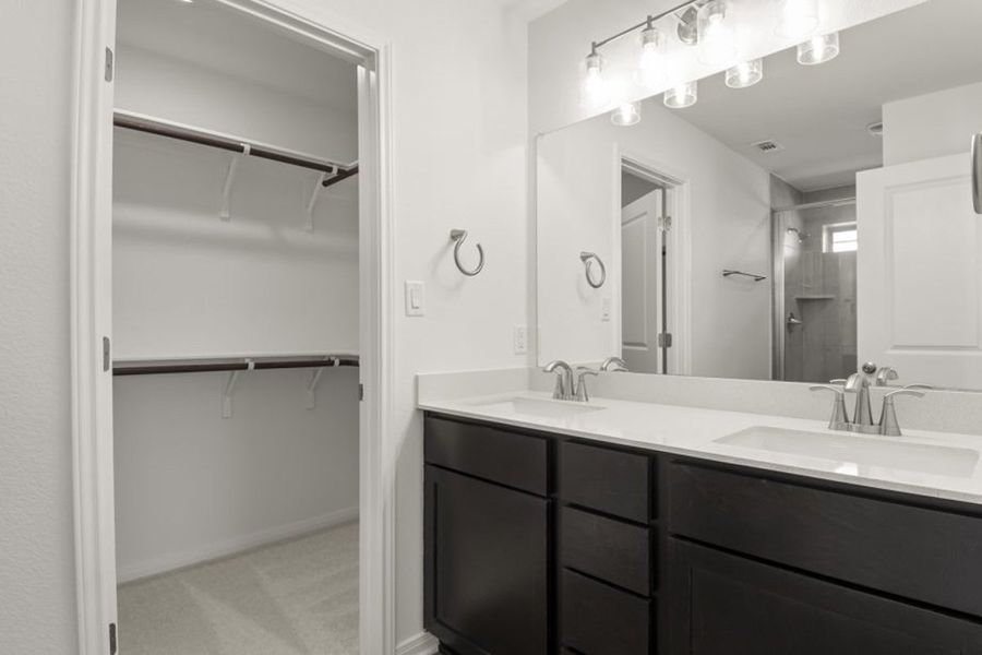 Representative furnished interior of a home built from the Elm by Pacesetter Homes in Blanco Vista, San Marcos (Image 8).