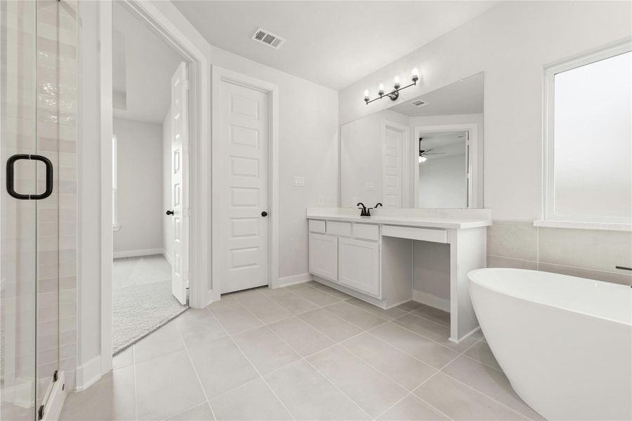 Furnished interior view inside a new home in Elyson - 40', Katy (Image 8).