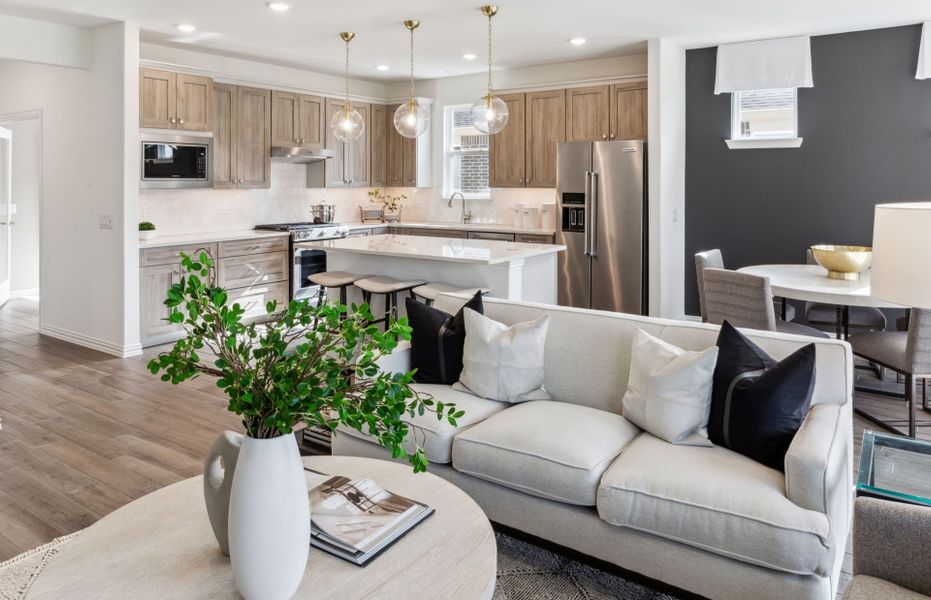 Representative furnished interior of a home built from the Prosperity by Del Webb in Del Webb Austin at Lost Pines, Bastrop (Image 8). Representative furnished interior of a home built from the Prosperity by Del Webb in Del Webb Austin at Lost Pines, Bastrop (Image 8).