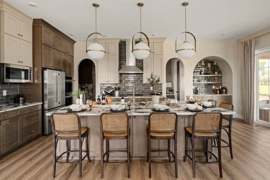 Representative furnished interior of a home built from the Covington by Keystone Custom Homes in Preserve at Mayes Meadow, Cornelius (Image 5).