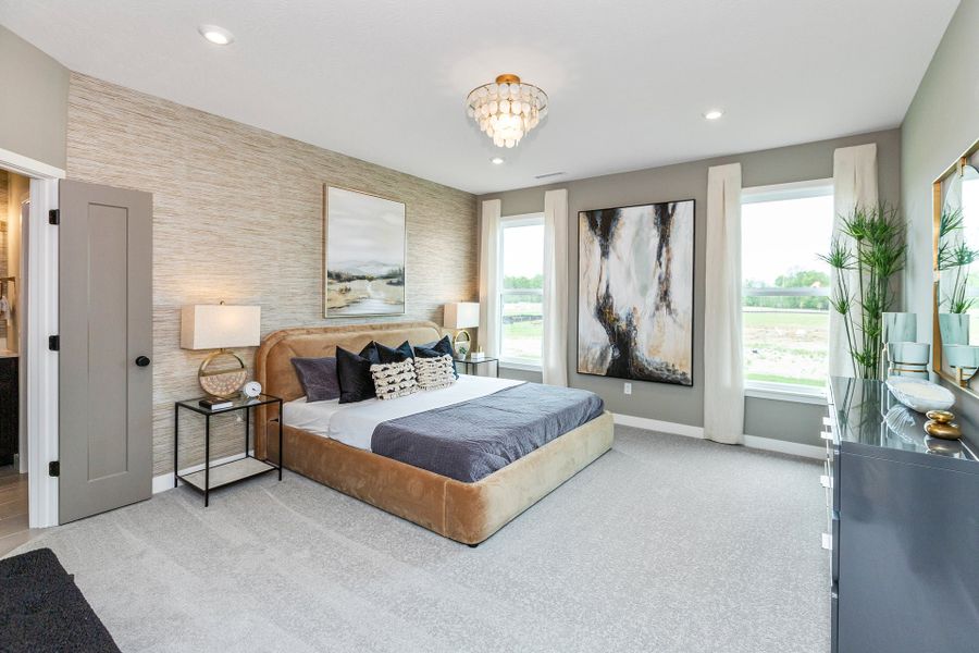 Representative furnished interior of a home built from the Wilmington by Fischer Homes in Easton Park, Dallas (Image 39).