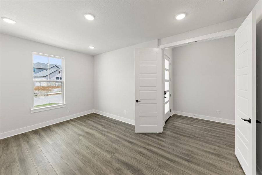 Spacious, unfurnished interior of a new home in Inspiration Collection 60 at Painted Tree, McKinney (Image 22). Spacious, unfurnished interior of a new home in Inspiration Collection 60 at Painted Tree, McKinney (Image 22).