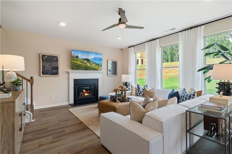 Furnished interior view inside a new home in Chapel Hill, Newnan (Image 19). Furnished interior view inside a new home in Chapel Hill, Newnan (Image 19).