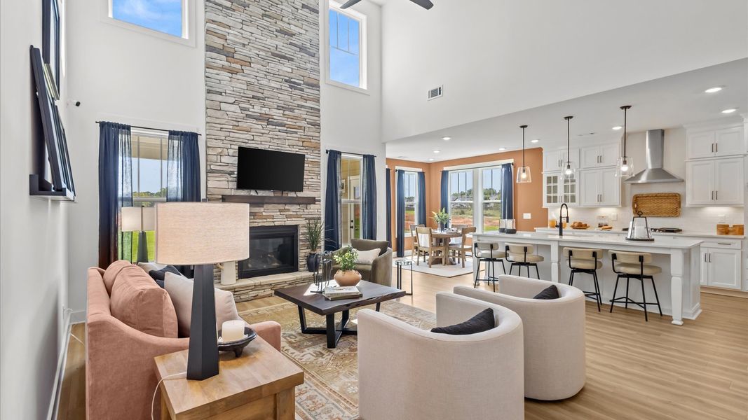 Furnished interior view inside a new home in Benjamin's Grove, Woodruff (Image 3).