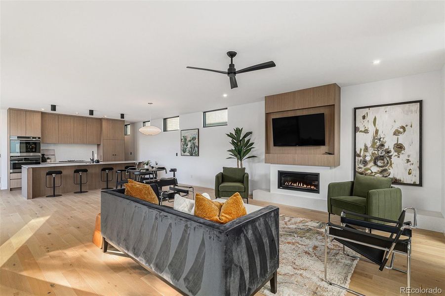 Furnished interior view inside a new home in , Denver (Image 9).