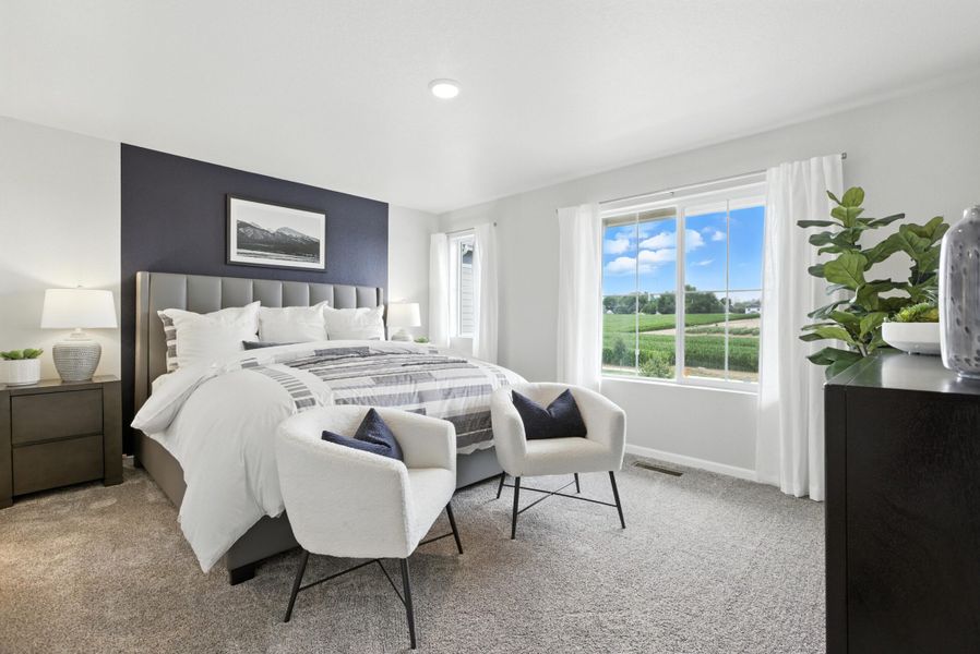 Representative furnished interior of a home built from the Denali by Landsea Homes in Pintail Commons at Johnstown Village, Johnstown (Image 30).