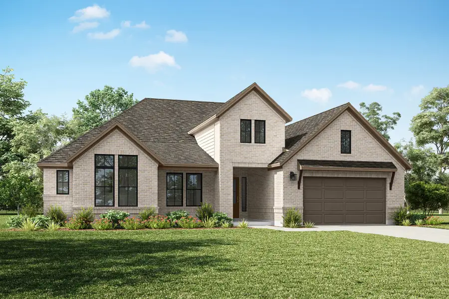 Representative exterior photo of a completed home built from the Aurelia by Tri Pointe Homes in Noven, Leander, TX (Image 5). Representative exterior photo of a completed home built from the Aurelia by Tri Pointe Homes in Noven, Leander, TX (Image 5).